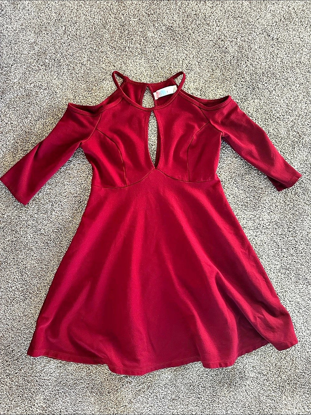 Free People Beach Red Cutout Mini Dress Size Small